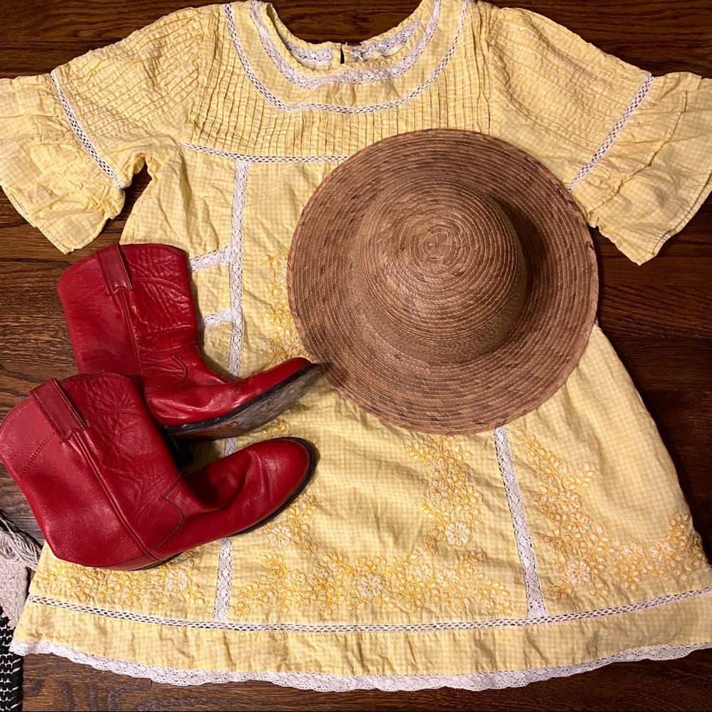 Size medium yellow free People dress
